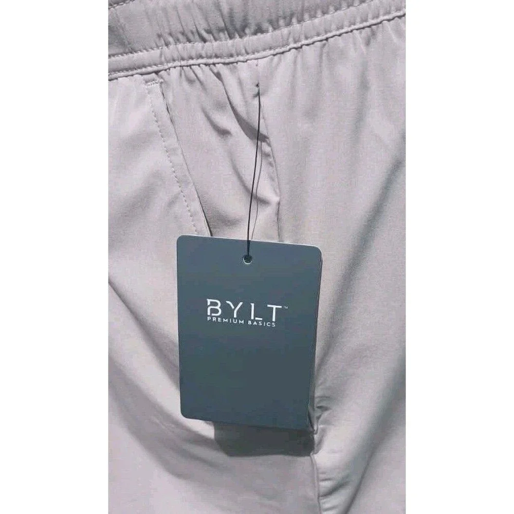 New BYLT Basics Men's Beige Shorts 3XL Pockets Quick Dry Resortwear Beach